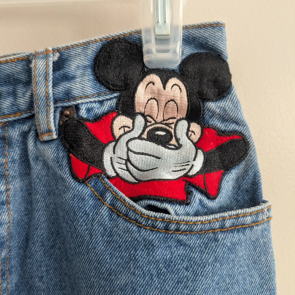 Disney Women's High Rise Jeans - Blue - Picture 4 of 11